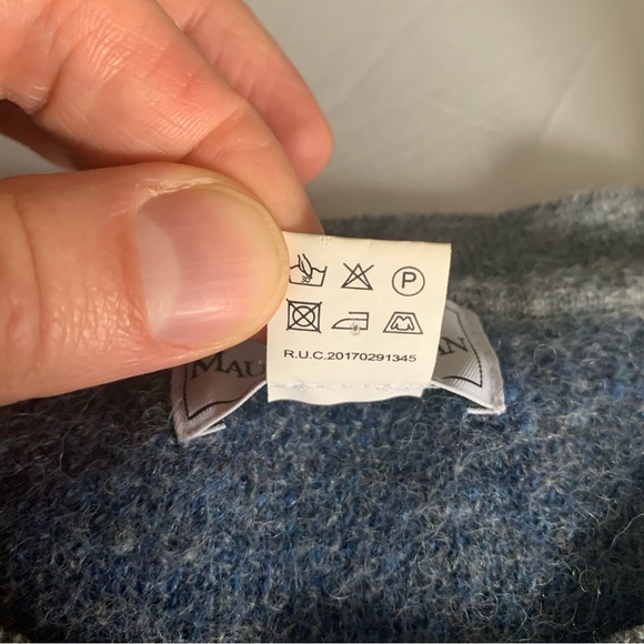 Maus & Hoffman Alpaca Wool Sweater Jumper Mens XL Color Block Crew Neck - Picture 11 of 14